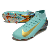 Chuteira Campo Nike Air Zoom Mercurial Superfly 10 Elite FG Azul Claro